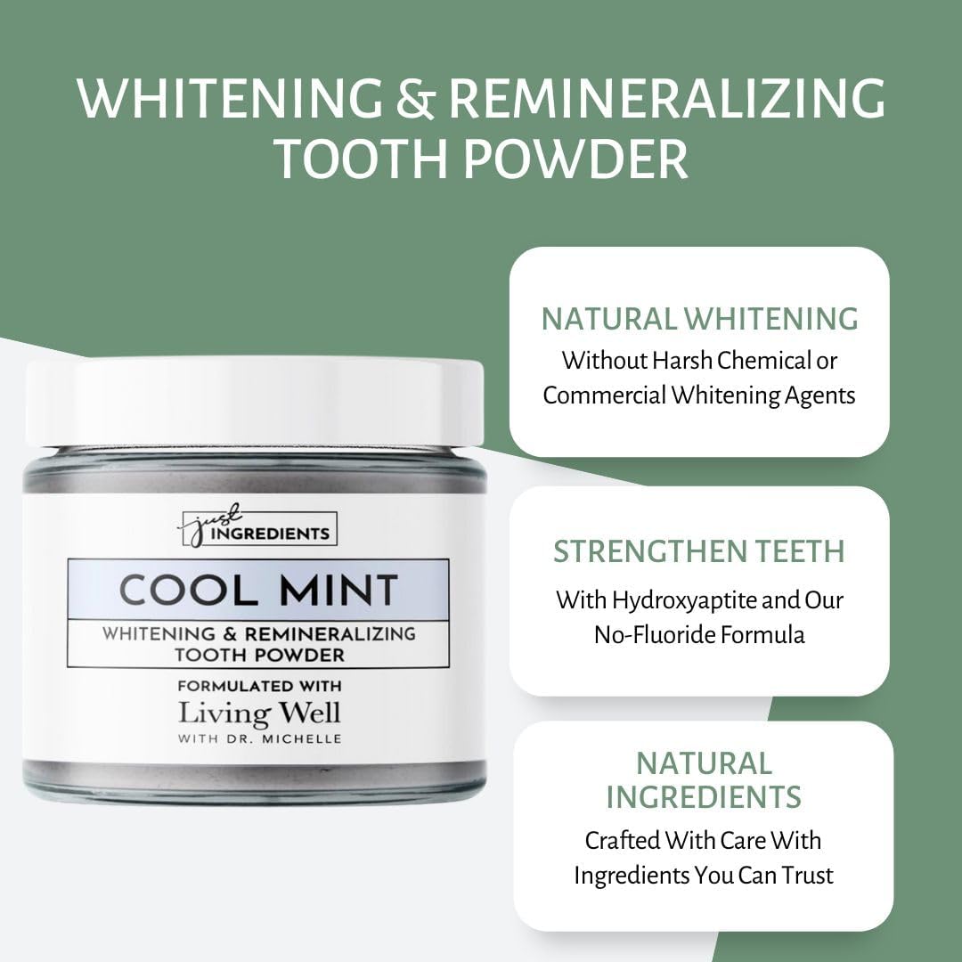 Remineralizing & Whitening Tooth Powder Cool Mint